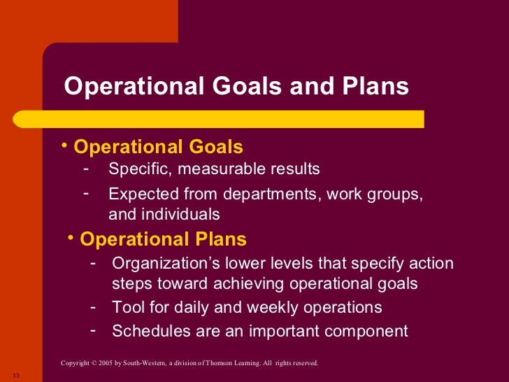 Chapter 7 managerial planning and goal setting
