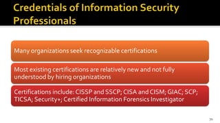 Many organizations seek recognizable certifications
Most existing certifications are relatively new and not fully
understo...