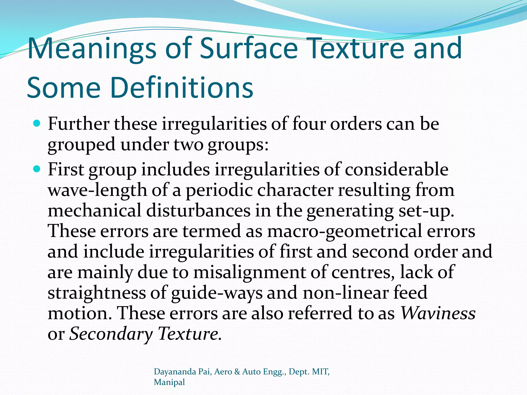 Chapter 7 measurement of surface finish | PDF