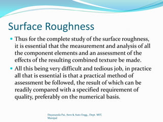 Chapter 7 measurement of surface finish | PDF