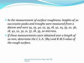 Chapter 7 measurement of surface finish | PDF