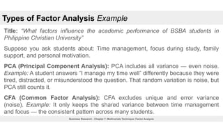 Chapter 7: Multivariate Technique - Factor Analysis | PPTX