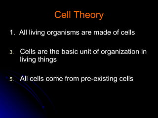 Chapter 7 Notes - Cells | PPT