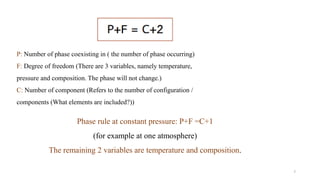 Phase Rule Example Chapter 7 Phase Equilibrium Diagram | PDF