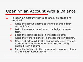 Chapter 7 posting journal entries to general ledger accounts | PPT