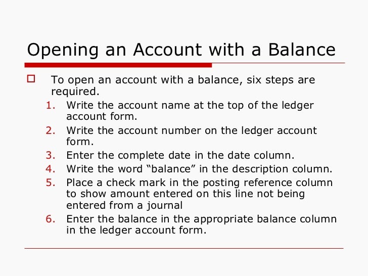 Chapter 7 posting journal entries to general ledger accounts