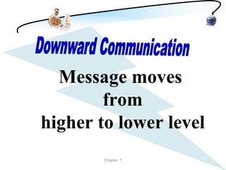 Message moves
        from
higher to lower level
        Chapter 7
 
