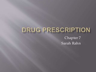 Chapter 7
Sarah Rahn
 