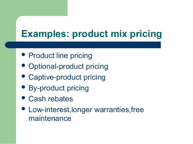 Pricing Strategies