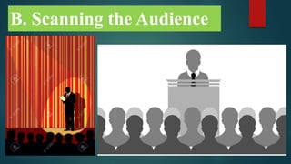 B. Scanning the Audience
 