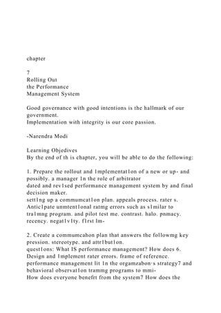 chapter 7 Rolling Out the Performance Management Sys.docx