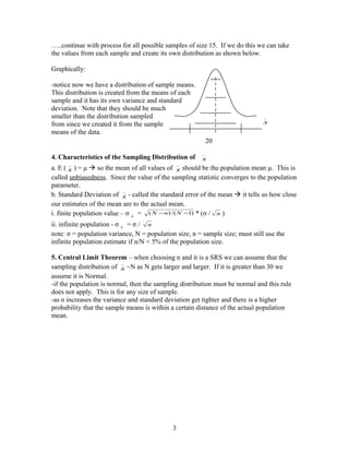 Chapter 7 sampling distributions | PDF