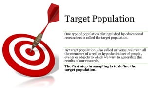 Target Sampling Event Chapter 7 sampling methods | PPTX