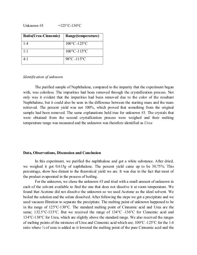 Recrystallization lab report conclusion image