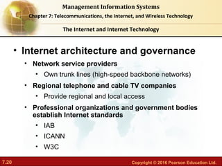 Chapter 7 telecommunications the internet and wireless technology | PDF
