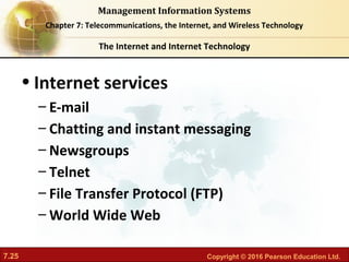 Chapter 7 telecommunications the internet and wireless technology | PDF