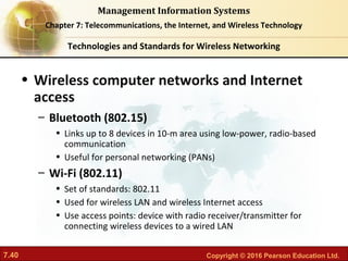 Chapter 7 telecommunications the internet and wireless technology | PDF
