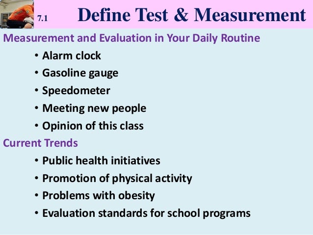 Chapter 7 Test and Measurement in Sports