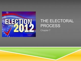 THE ELECTORAL
PROCESS
Chapter 7
 