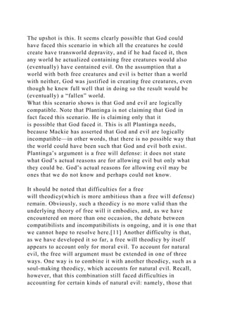 Chapter 7The Problem of EvilOf all the objections to theism pr.docx