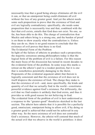 Chapter 7The Problem of EvilOf all the objections to theism pr.docx