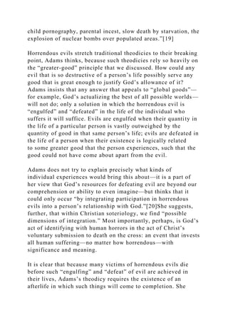 Chapter 7The Problem of EvilOf all the objections to theism pr.docx