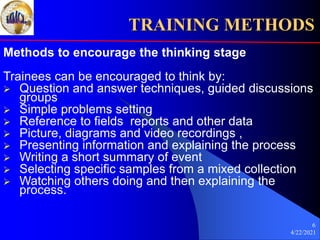 Chapter 7: Training Methods | PPT