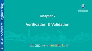 Basic Verification and validation in Software Engineering | PPTX