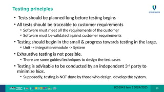 Basic Verification and validation in Software Engineering | PPTX