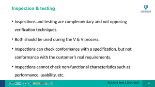 Basic Verification and validation in Software Engineering | PPTX