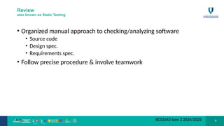 Basic Verification and validation in Software Engineering | PPTX