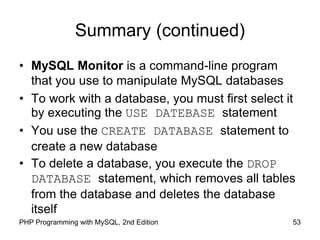 Chapter 7 working with databases and my sql | PPT