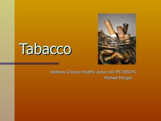 Tabacco Wellness Choices Healthy Active Life PE-2850-F2 Michael Morgan 