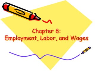 Chapter 8:Employment, Labor, and Wages 