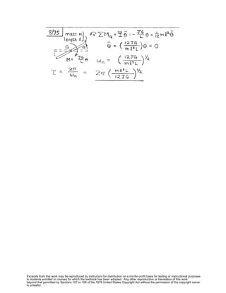 Excerpts from this work may be reproduced by instructors for distribution on a not-for-profit basis for testing or instructional purposes
to students enrolled in courses for which the textbook has been adopted. Any other reproduction or translation of this work
beyond that permitted by Sections 107 or 108 of the 1976 United States Copyright Act without the permission of the copyright owner
is unlawful.
 