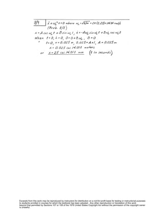 Excerpts from this work may be reproduced by instructors for distribution on a not-for-profit basis for testing or instructional purposes
to students enrolled in courses for which the textbook has been adopted. Any other reproduction or translation of this work
beyond that permitted by Sections 107 or 108 of the 1976 United States Copyright Act without the permission of the copyright owner
is unlawful.
 