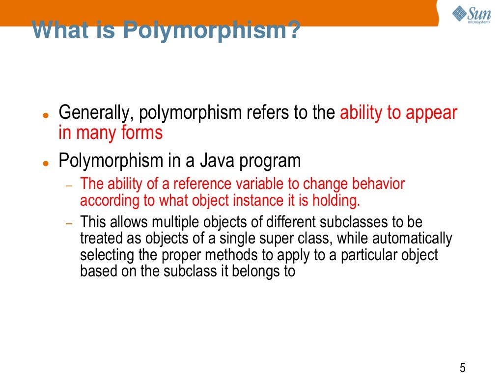 Chapter8:Understanding Polymorphism