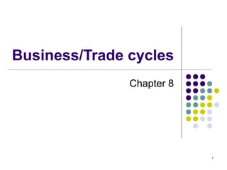 Business/Trade cycles
Chapter 8
1
 