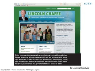 To Learning Objectives
LO 8.6
Copyright © 2011 Pearson Education, Inc. Publishing as Longman
 