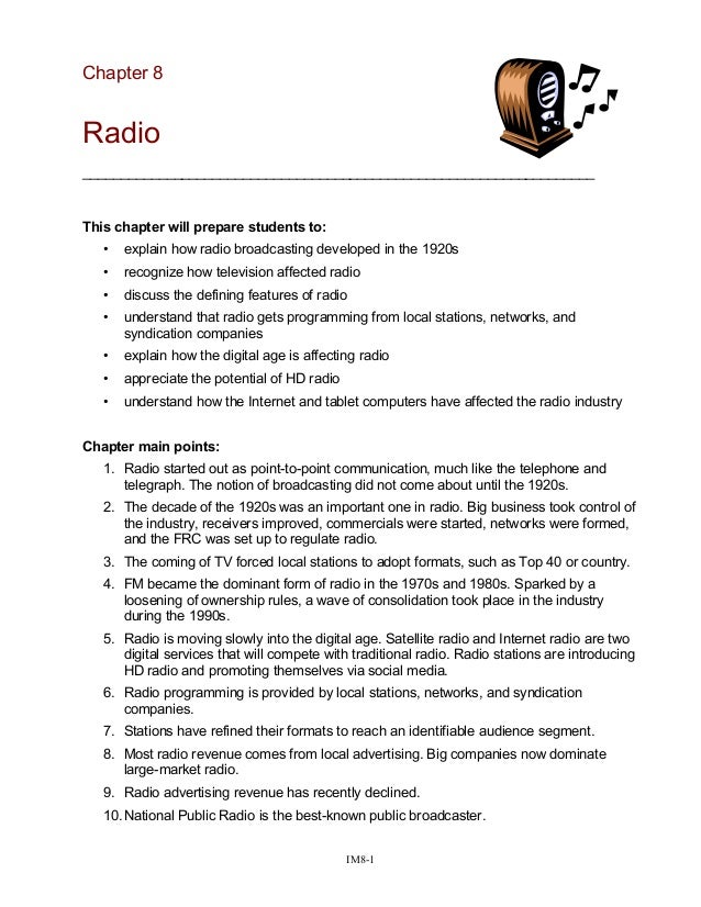 What impact did the radio have in the 1920s?