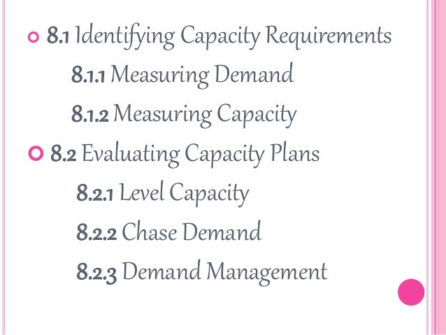 Capacity Planning