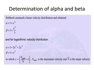Determination of alpha and beta
 