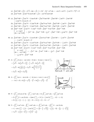 Chapter 8: TECHNIQUES OF INTEGRATION | PDF