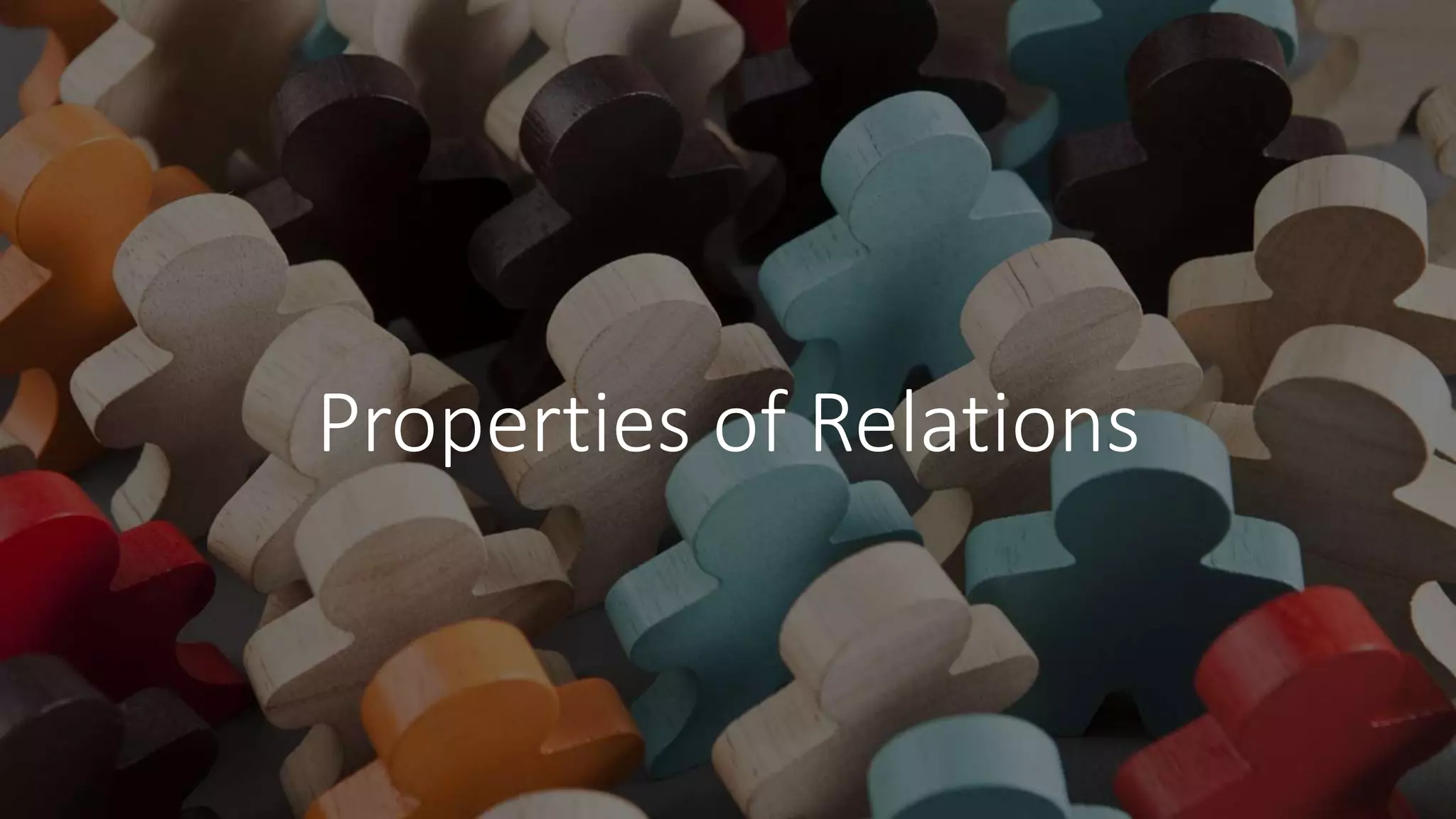 Properties of Relations
 