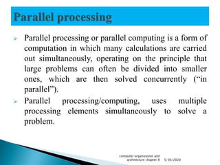 Computer organization and architectures chapter8 | PDF