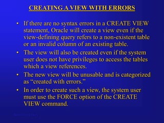 Chapter 8 Views in SQL-Introduction .ppt