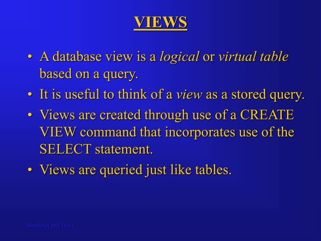 Chapter 8 Views in SQL-Introduction .ppt