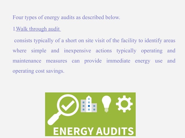 Energy audit in the buildings and industries to achieve energy ...