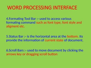 chapter8 word processing 1st year punjab text book.pptx