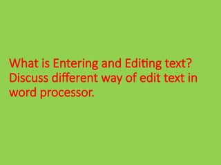 chapter8 word processing 1st year punjab text book.pptx